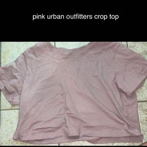 pink urban outfitters crop top